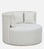 Leonel Boucle Accent Sofa In White Colour