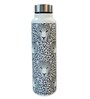 Leopard Art Print White Stainless Steel 950ml Water Bottle