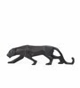Leopard Black Resin Figurine