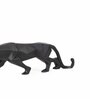 Leopard Black Resin Figurine