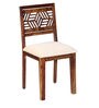 Lerro Sheesham Wood Six Seater Cushioned Dining Set with Bench in Provincial Teak Finish