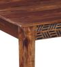 Lerro Sheesham Wood 6 Seater Dining Set with Bench in Provincial Teak Finish