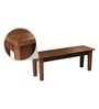 Lerro Sheesham Wood Six Seater Cushioned Dining Set with Bench in Provincial Teak Finish