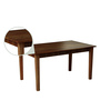 Lerro Sheesham Wood 6 Seater Dining Set with Bench in Provincial Teak Finish
