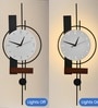 Lerzo LED Wall Clock Modern Decorative Clock with 3 Light Modes (Warm, Natural, Cool) | Premium Marble Resin Finish | Bedroom & Living Room | 1Year Warranty