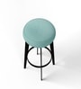 Lesbos Justo Fabric Bar Stool in Teal Colour