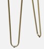 Lester Solid Wood End Table In Brass Finish