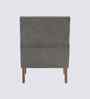 Leston Boucle Fabric Lounge Chair In Grey Colour