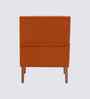 Leston Boucle Fabric Lounge Chair In Orange Colour