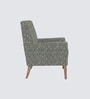 Leston Walnut Finish Printed Canvas Chair Leston Walnut Finish Printed Canvas Chair