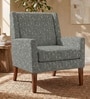 Leston Walnut Finish Printed Canvas Chair Leston Walnut Finish Printed Canvas Chair