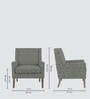 Leston Walnut Finish Printed Canvas Chair Leston Walnut Finish Printed Canvas Chair