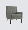 Leston Walnut Finish Printed Canvas Chair Leston Walnut Finish Printed Canvas Chair