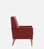 Leston Upholstered Fabric Arm Chair in Copper Colour