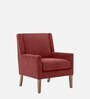 Leston Upholstered Fabric Arm Chair in Copper Colour