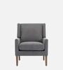 Leston Upholstered Fabric Arm Chair in Grey Colour