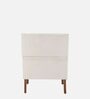 Leston Upholstered Fabric Arm Chair in Off White Colour
