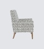 Leston Walnut Finish Printed Canvas Geometry Chair Leston Walnut Finish Printed Canvas Geometry Chair