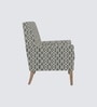 Leston Walnut Finish Printed Infinity Grid Fabric Chair Leston Walnut Finish Printed Infinity Grid Fabric Chair