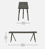 Wadud Solid Wood Bench In Scratch Resistant Black Colour