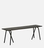 Wadud Solid Wood Bench In Scratch Resistant Black Colour