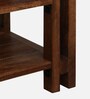 Lethbridge Mango Wood Shoe Bench In Scratch Resistant Rustic Teak Finish