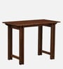 Lethbridge Mango Wood Study Desk In Scratch Resistant Rustic Teak Finish