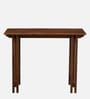 Lethbridge Mango Wood Study Desk In Scratch Resistant Rustic Teak Finish