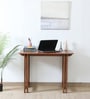 Lethbridge Mango Wood Study Desk In Scratch Resistant Rustic Teak Finish