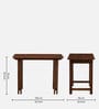Lethbridge Mango Wood Study Desk In Scratch Resistant Rustic Teak Finish