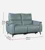 Levanto Motorised 2 Seater Recliner In Mist Blue Colour