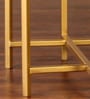 Levin End Table in Golden Finish