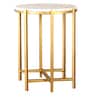 Levin End Table in Golden Finish