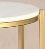 Levin End Table in Golden Finish