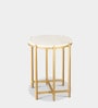 Levin End Table in Golden Finish