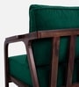 Leviro Sheesham Wood Arm Chair In Green Color