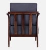Leviro Sheesham Wood Arm Chair In Grey Color