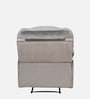 Levy Velvet Fabric 1 Seater Manual Recliner in Grey Colour