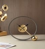 Gold Lexitron Table Clock