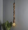 Lexus Black Wood Hanging Light