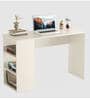 Lexus Study Table In Frosty White Finish