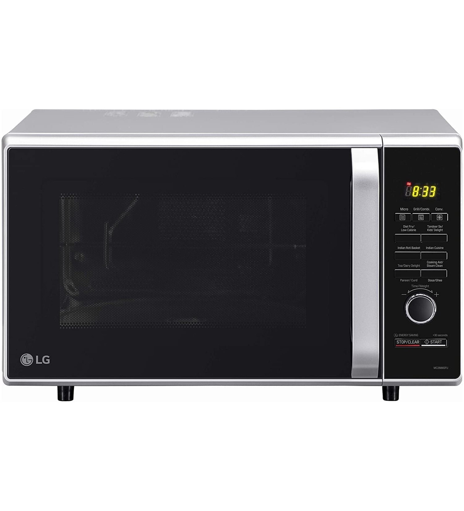 LG 28 L Convection Microwave Oven (MC2886SFU, Silver, Diet Fry)