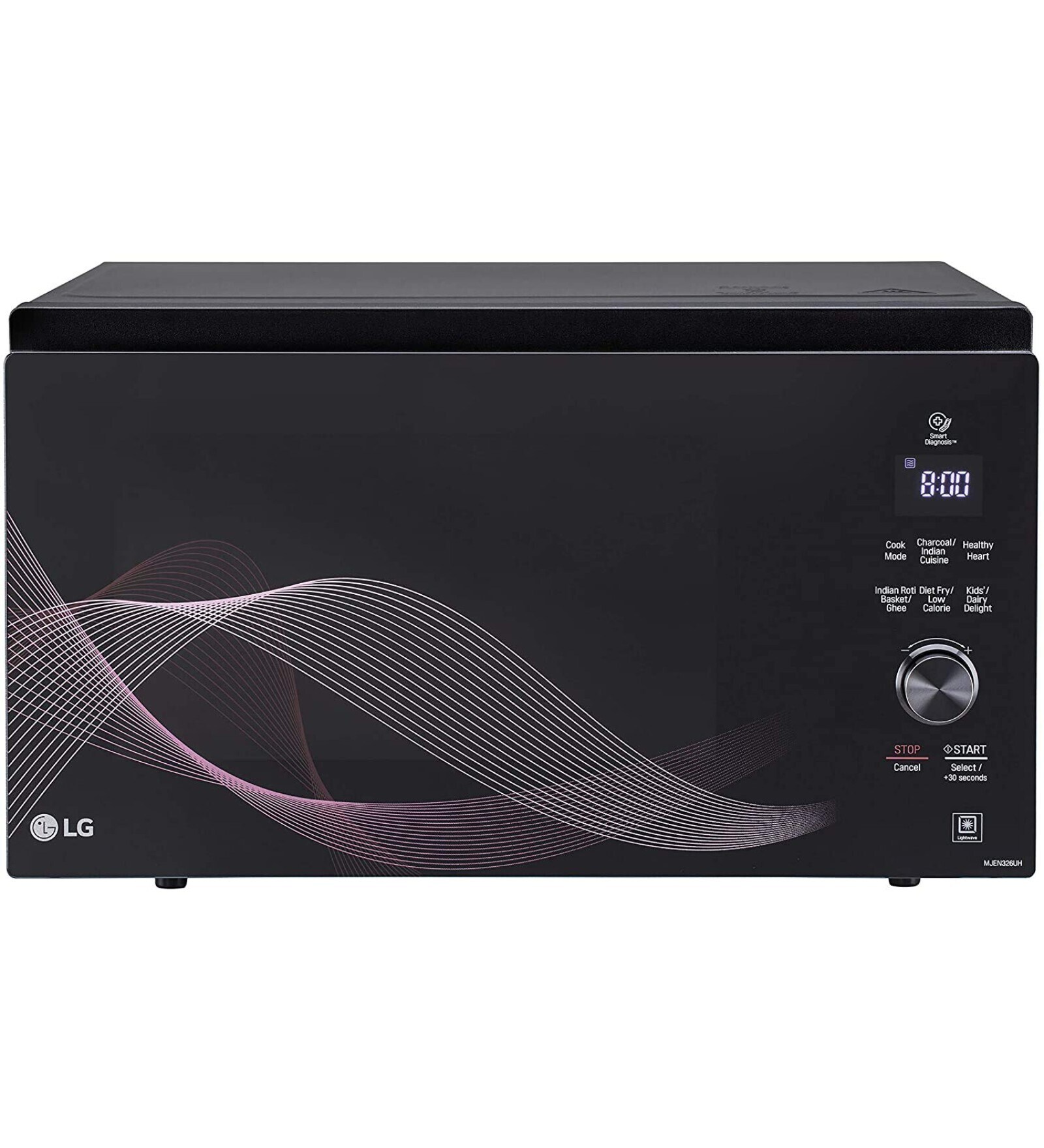 LG 32 L Charcoal Convection Healthy Heart Microwave Oven (MJEN326UH, Black)