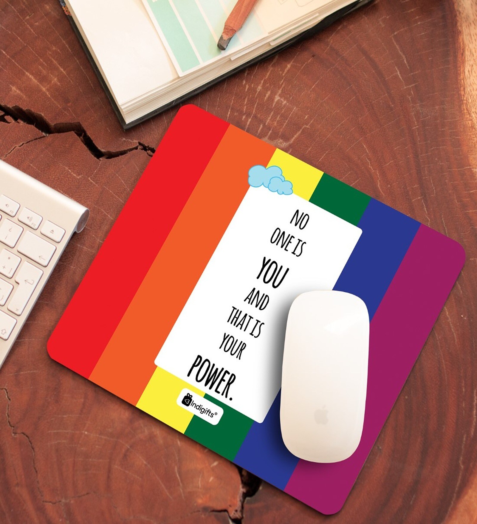 Motivational Quote Multicolor Mouse Pad