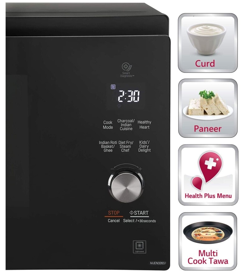 lg 32 ltr charcoal convection microwave oven