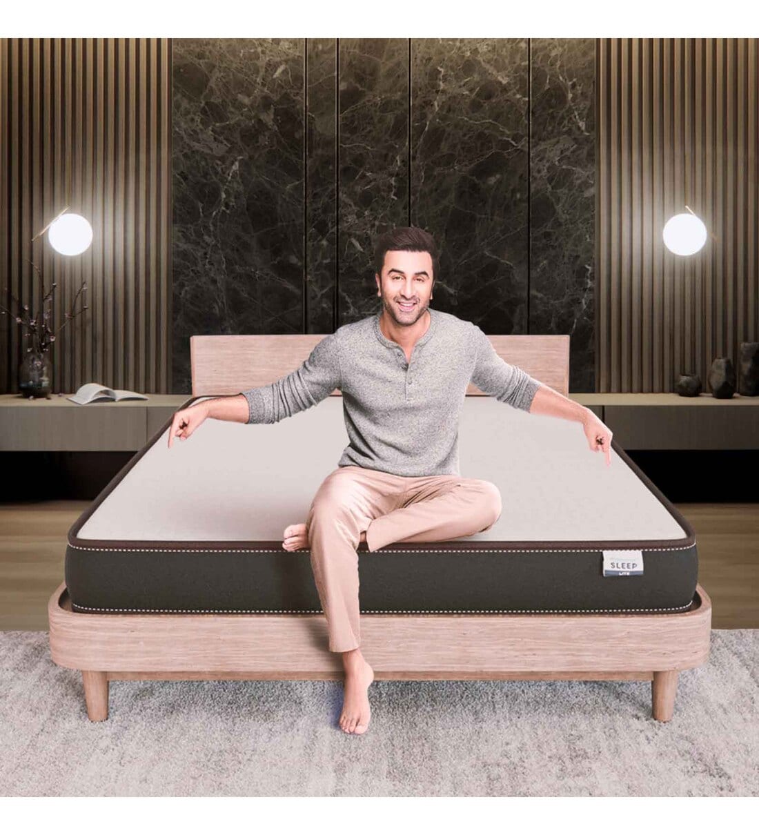Lite Reversible Orthopedic 5 Inch PU Foam Queen Size Mattress