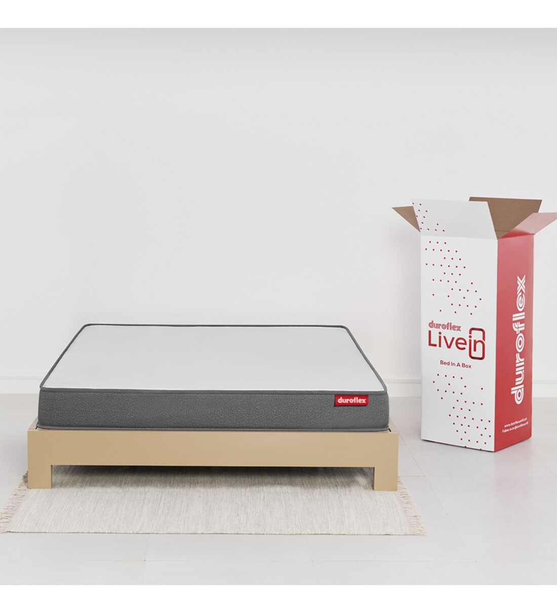 Buy Livein Memory Foam 6 Inch King Size Mattress with 1 Free Mattress