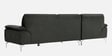 Libby Velvet LHS Sectional Sofa in Grey Colour