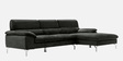 Libby Velvet LHS Sectional Sofa in Grey Colour