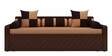 Libford Pull-Out Sofa Cum Bed in Brown Finish